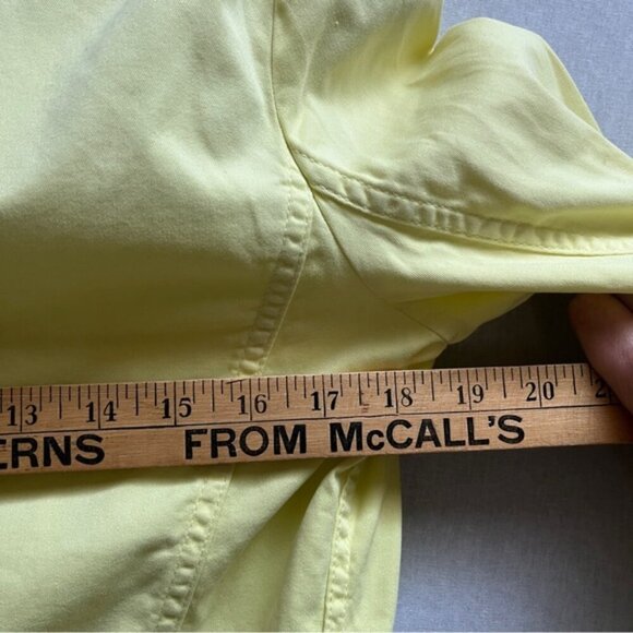 Escada bright yellow cotton button blazer jacket Sz 34 S/M - Picture 8 of 9